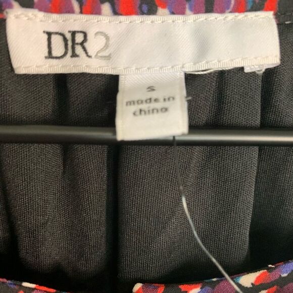 NWT DR2 Daniel Rain multi color long sleeve mini Dress. Size Small - Picture 4 of 9